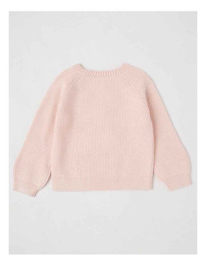 Bow Knit Jumper in Pink