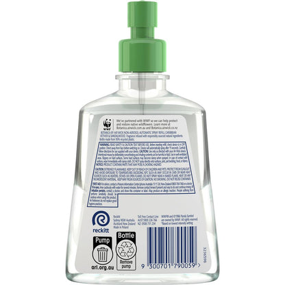 Botanica Auto Air Freshener refill Caribbean Vetiver & Sandalwood 224mL
