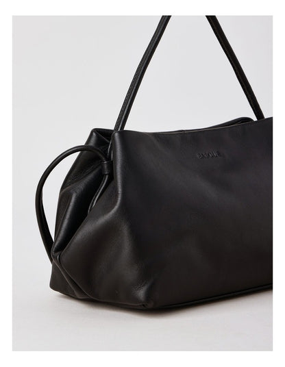 Aria Leather Crossbody Bag in Black