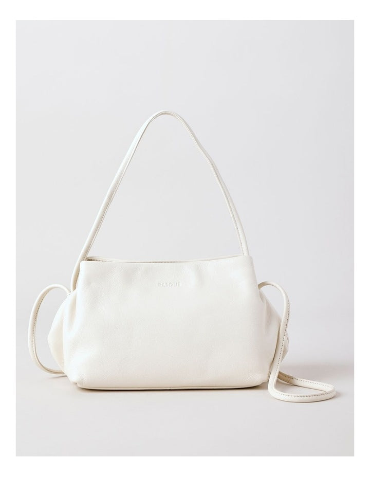 Aria Leather Crossbody Bag in Vanilla