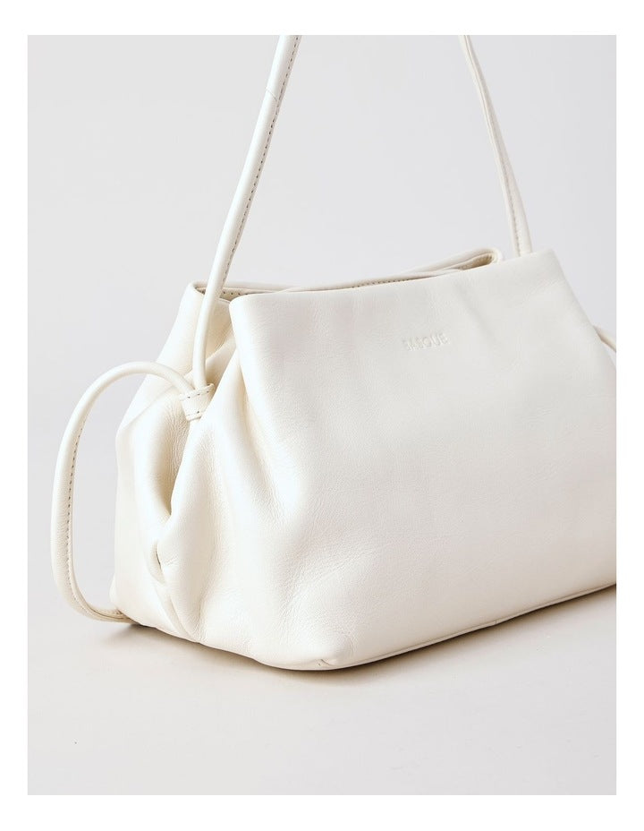 Aria Leather Crossbody Bag in Vanilla