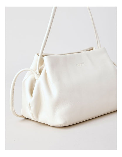 Aria Leather Crossbody Bag in Vanilla