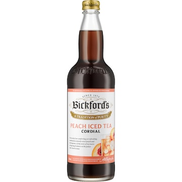 Bickford's Peach Tea Cordial 750mL