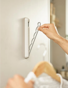 Orderly 25.7cm Retractable Hanging Rail Ecru