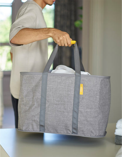 HOLD-ALL MAX LAUNDRY BASKET 55L GREY