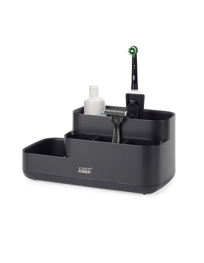 EasyStore 24.9cm Bathroom Storage Caddy Matt Black
