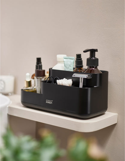 EasyStore 24.9cm Bathroom Storage Caddy Matt Black