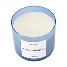Mediterranean Inspired Glass Candle