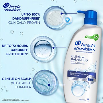 Head & Shoulders Clean & Balanced Shampoo 850mL