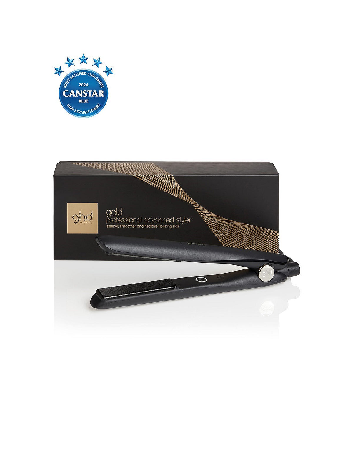 Gold Hair Straightener Black