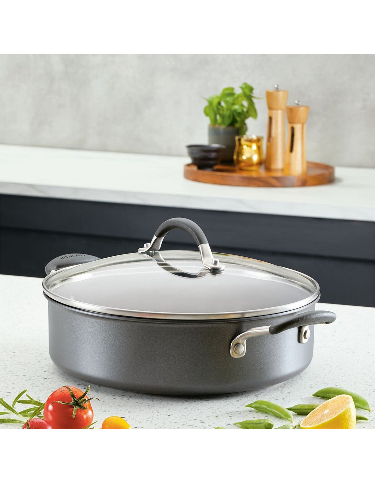 ScratchDefense A1 Nonstick Induction Covered Sauteuse 28cm/4.7L