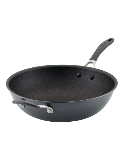 ScratchDefense A1 Nonstick Induction Open Stirfy with Helper Handle 34cm