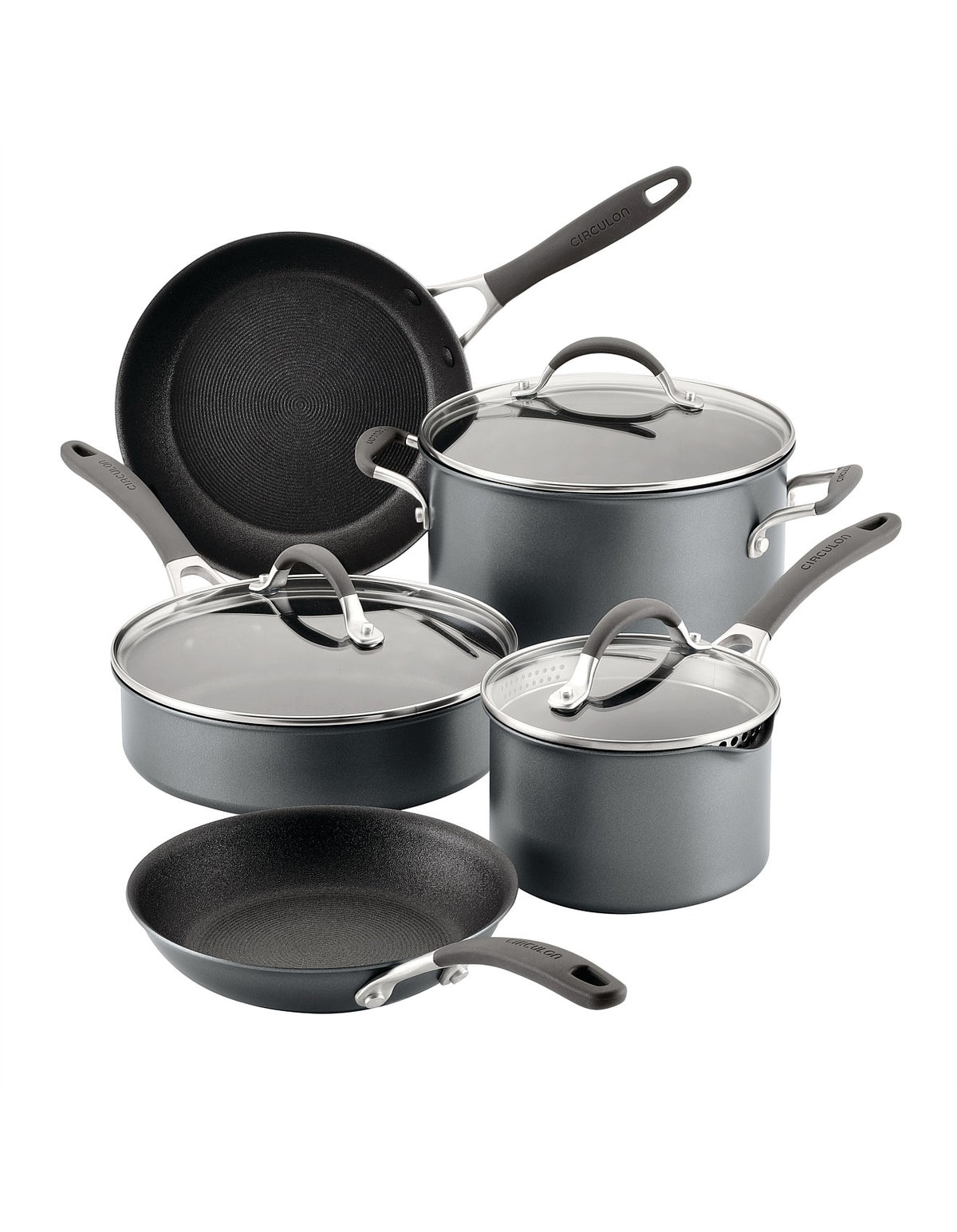 ScratchDefense A1 Nonstick Induction 5 Piece Cookware Set