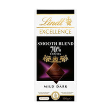 LINDT EXCELLENCE 70% SMOOTH DARK CHOCOLATE BLOCK 100G