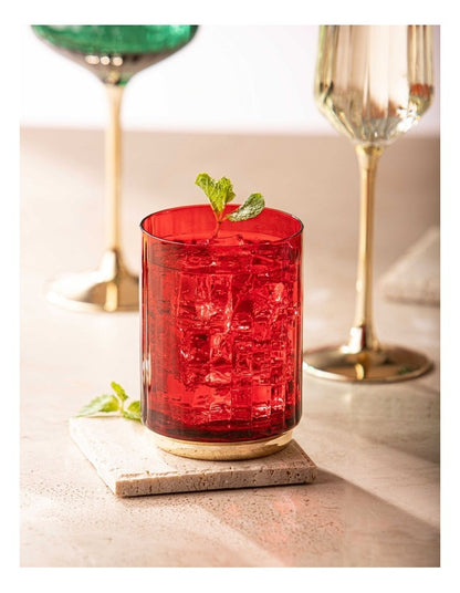 Valentina Lowball Tumbler 2 Pack in Berry