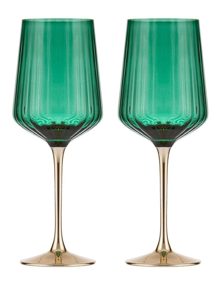Valentina Wine Glass 2 Pack in Forest