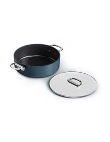 SPACE CERAMIC NON-STICK SHALLOW CASSEROLE & LID 28CM