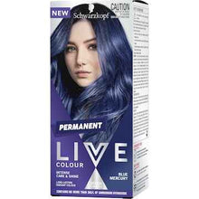 Schwarzkopf Live Blue Mercury Permanent Hair Dye each