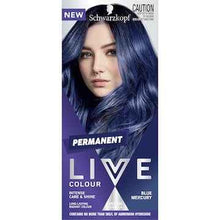 Schwarzkopf Live Blue Mercury Permanent Hair Dye each