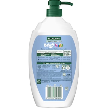 Palmolive Kids 3 In 1 Bluey Body Wash Bath & Hair 1L