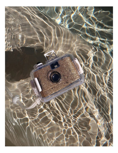 Underwater Camera Glitter in Gold