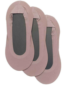 Laser Cut Footlets Socks 3 Pack in Cocoa