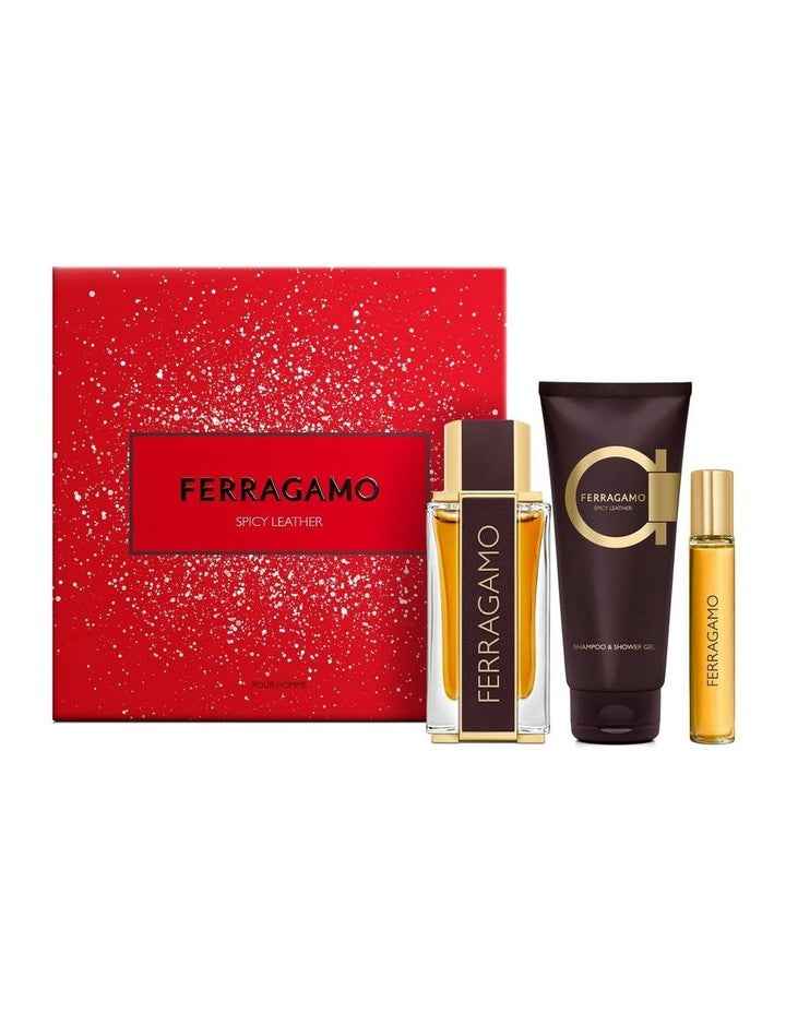 Spicy Leather EDP 100ml +100ml Shower Gel +15ml Pen Spray