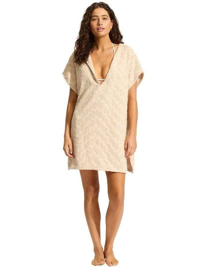 Towel Poncho in Sand