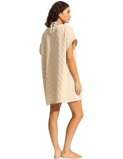 Towel Poncho in Sand