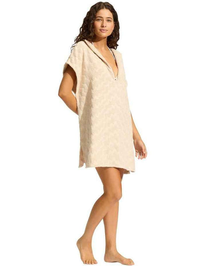 Towel Poncho in Sand