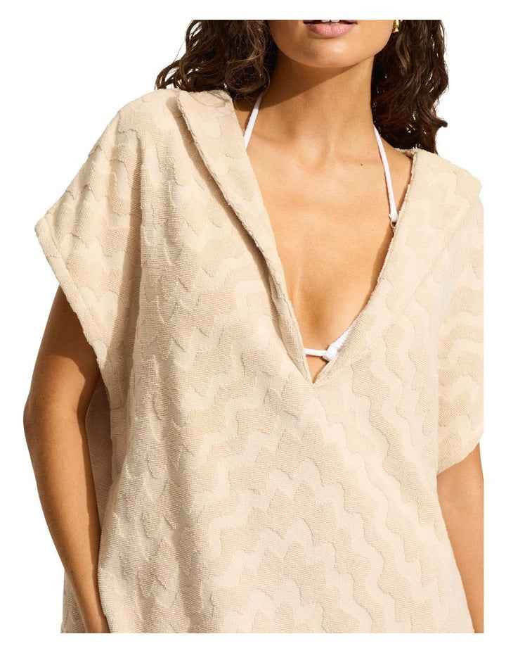 Towel Poncho in Sand