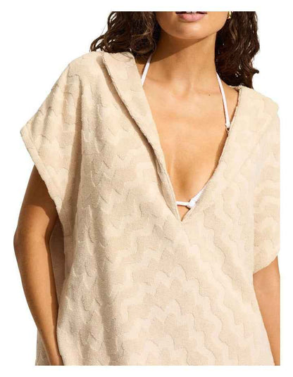 Towel Poncho in Sand