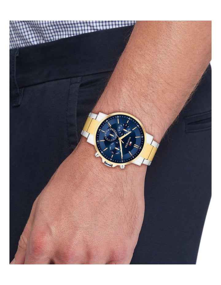 Tyson Stainless Steel & Ionic Plated Thin Steel Dial 1710710 Watch in Blue