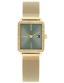 Tea Tank Ionic Plated Thin Steel Dial 1782791 Watch in Green