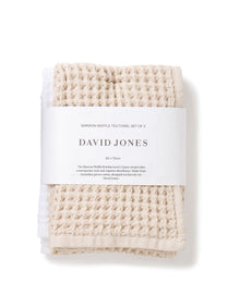 Barwon Waffle Tea Towel Set of 2