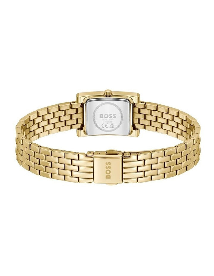 Lucy Precious Ionic Plated Thin Gold Steel Dial 1502815 Watch in White