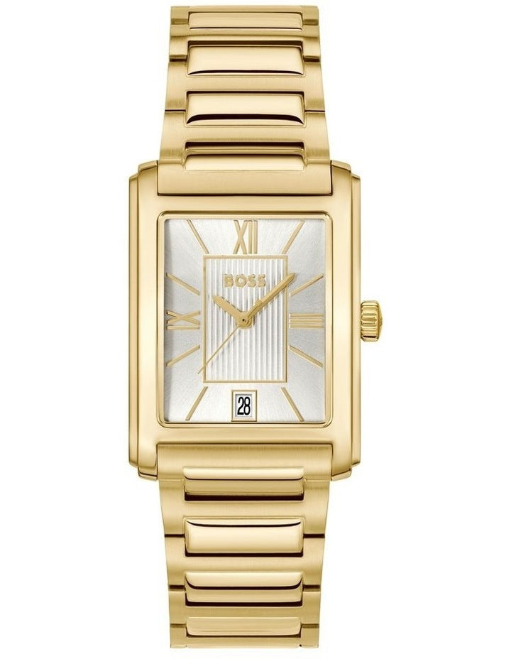Principle Dress Ionic Plated Thin Steel Silver Dial 1514280 Watch in Gold