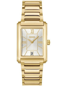 Principle Dress Ionic Plated Thin Steel Silver Dial 1514280 Watch in Gold