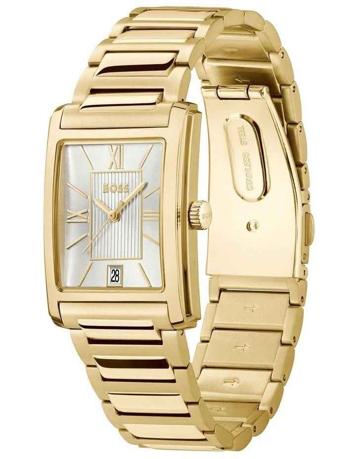 Principle Dress Ionic Plated Thin Steel Silver Dial 1514280 Watch in Gold