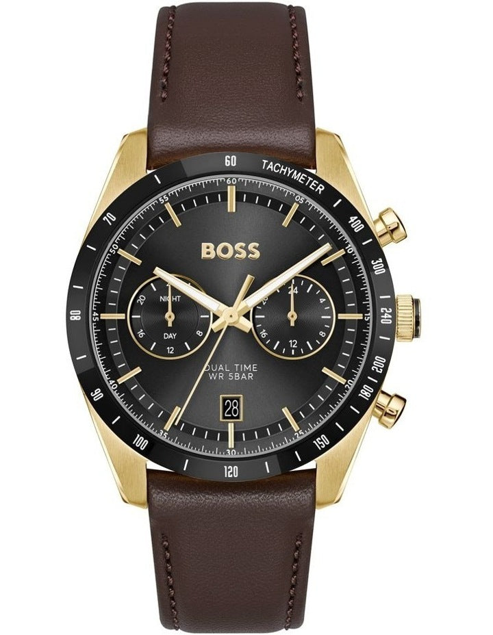 Tourmaster Brown Calfskin Dial 1514285 Watch in Black