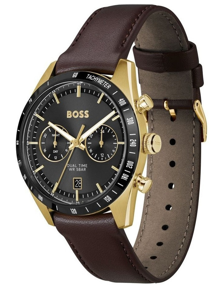 Tourmaster Brown Calfskin Dial 1514285 Watch in Black