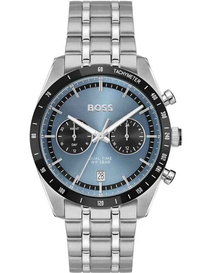 Stainless Steel Dial Watch - Blue