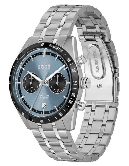 Stainless Steel Dial Watch - Blue