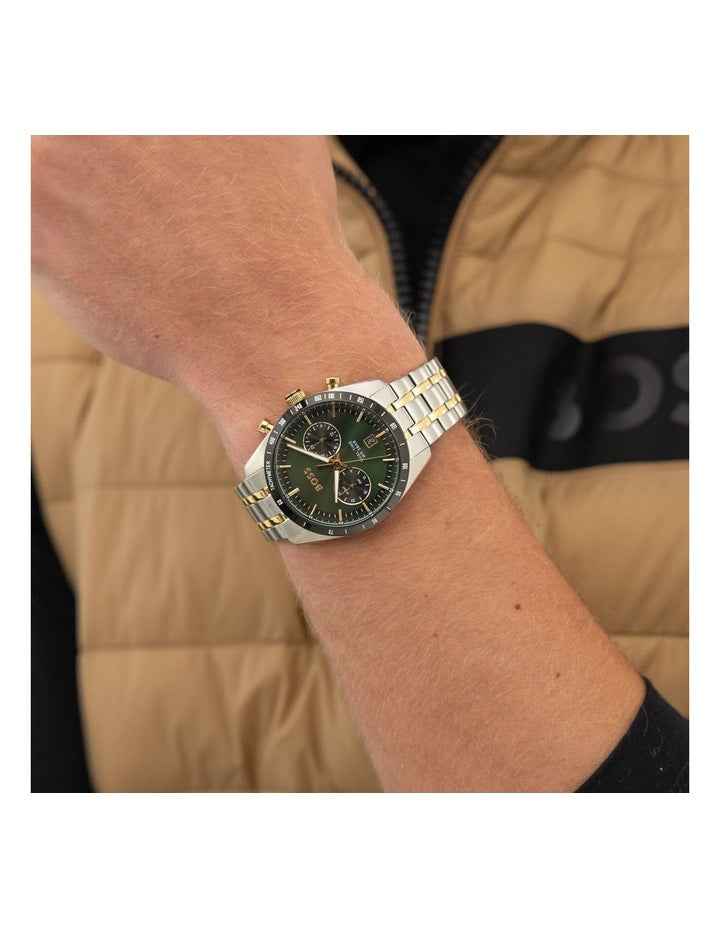 Tourmaster Stainless Steel & Ionic Plated Dial Watch 1514287 in Green