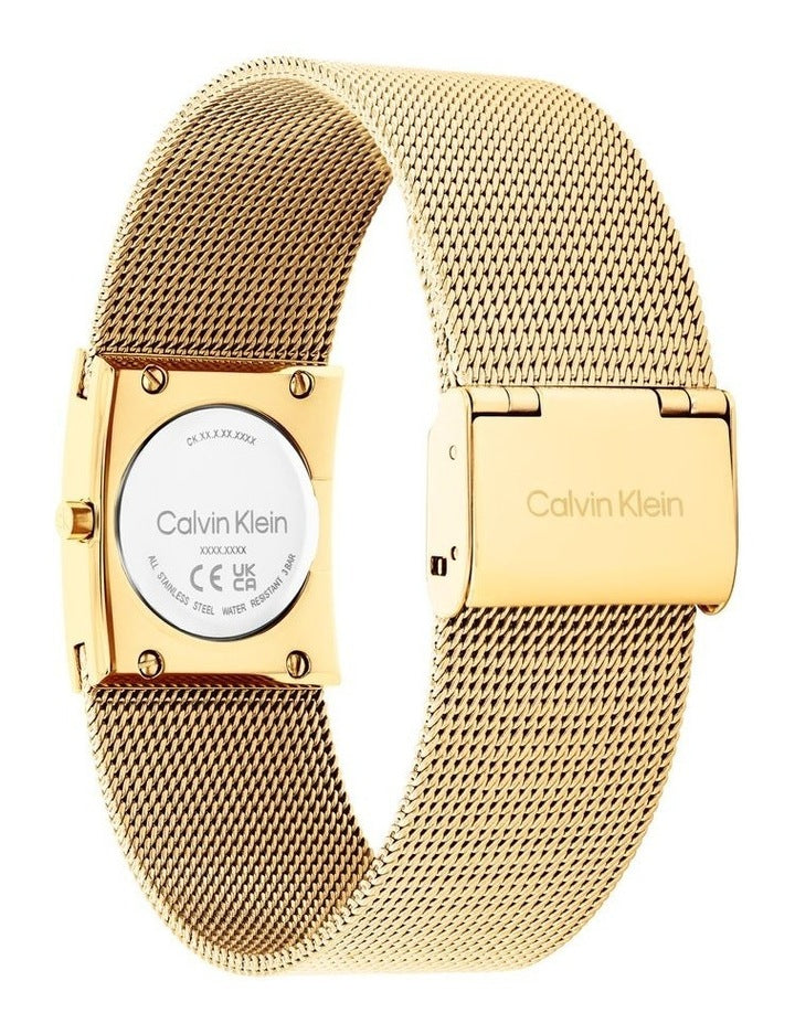 Pulse Ionic Plated Thin Gold Steel Dial 25100136 Watch in Green