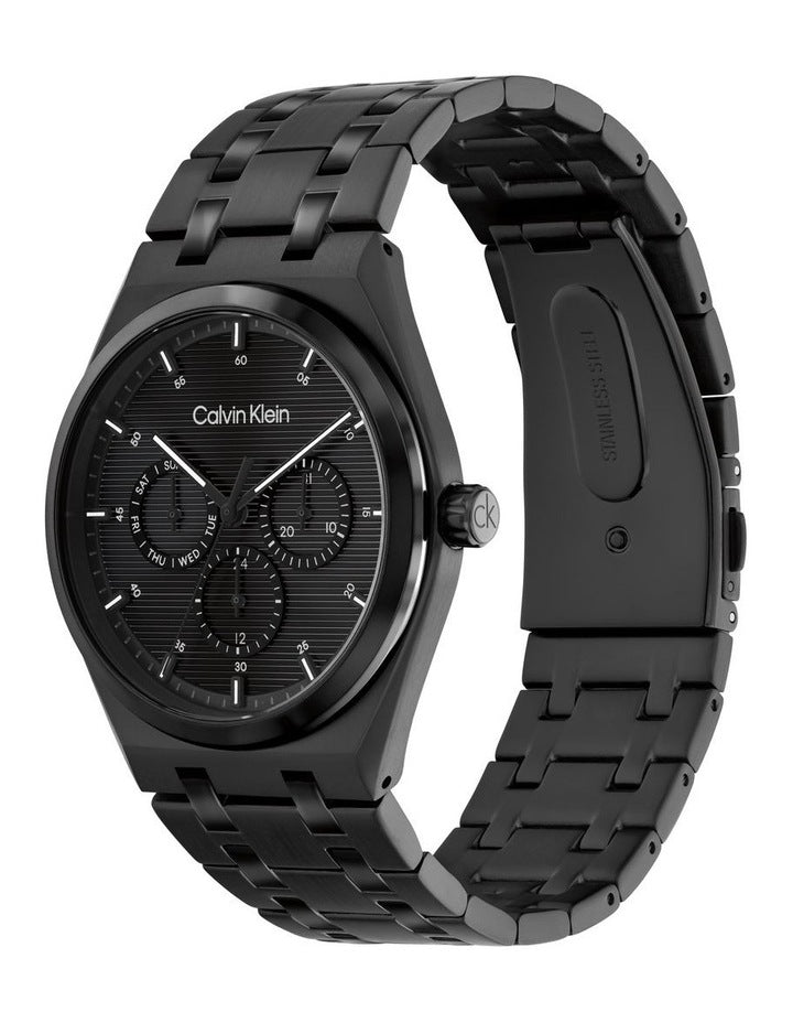 Motion Ionic Plated Steel Dial Watch 25200522 in Black