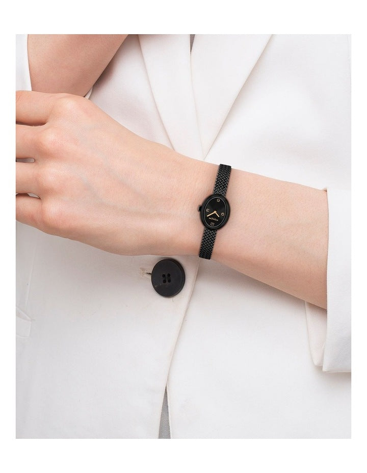 Sammy Ionic Plated Steel Watch 14504569 in Black