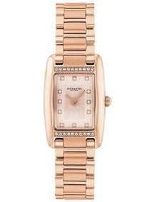 Reese Ionic Plated Steel Watch 14504589 in Carnation Gold