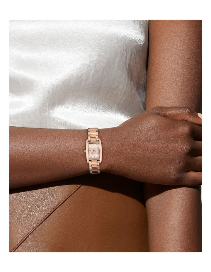 Reese Ionic Plated Steel Watch 14504589 in Carnation Gold