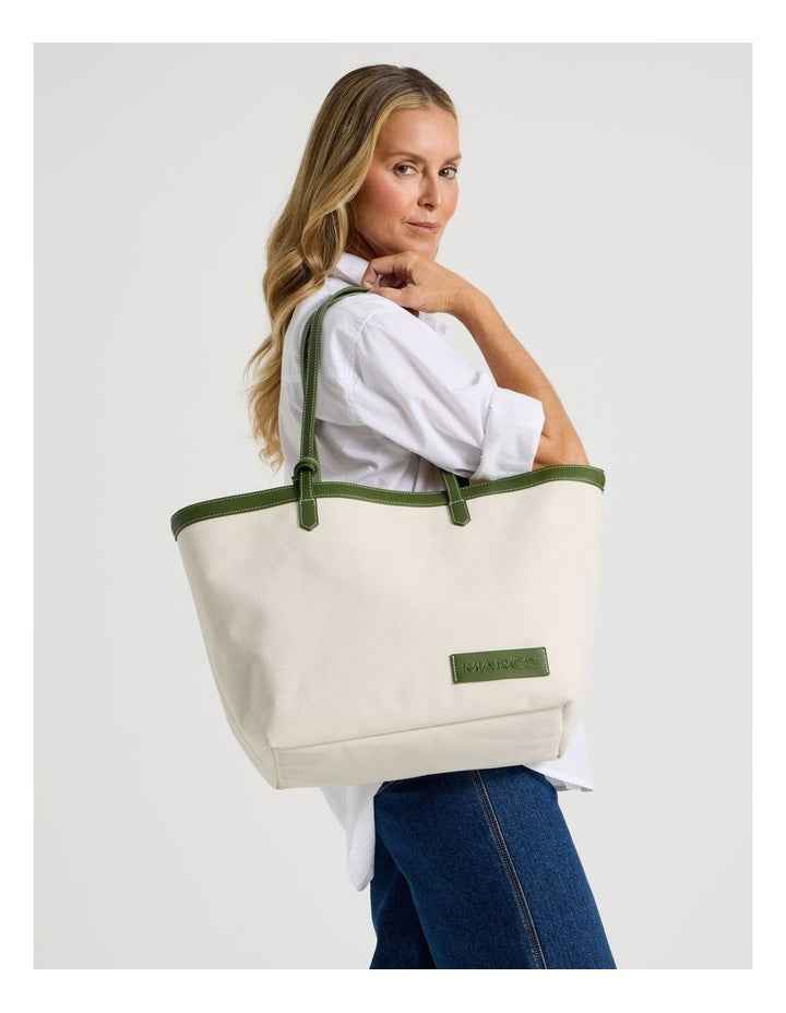 Taranto Tote Bag in Olive Combo
